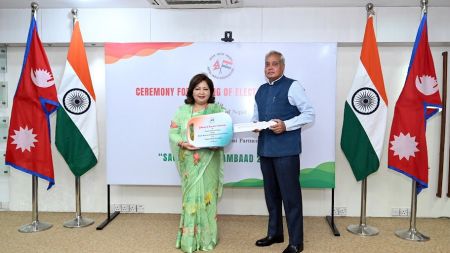 Friendship on Wheels: India Gifts Electric Vehicles to Nepal for Sagarmatha Sambaad, Bolstering Green Talks